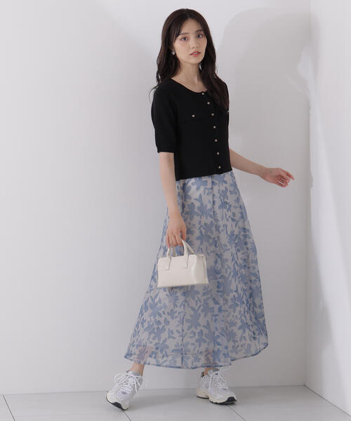 PROPORTION BODY DRESSING(プロポーションボディドレッシング)の「<ウォッシャブル>ペイントフラワースカート / 1215220707(スカート・レディース・ブラック/ブルー・MEDIUM/SMALL/P/S)」の21枚目の写真
