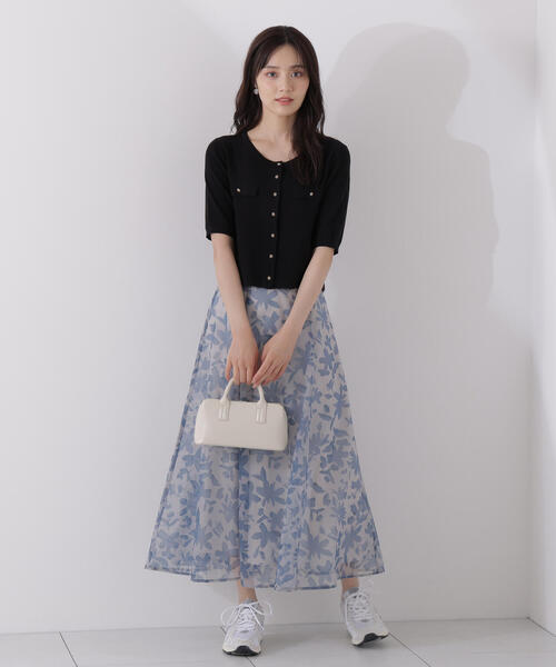 PROPORTION BODY DRESSING(プロポーションボディドレッシング)の「<ウォッシャブル>ペイントフラワースカート / 1215220707(スカート・レディース・ブラック/ブルー・MEDIUM/SMALL/P/S)」の22枚目の写真