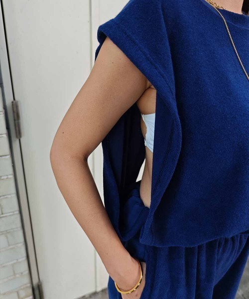 esutoreja（エストレジャ）の「パイルジャンプスーツ（つなぎ/オールインワン・レディース・チャコール/ネイビー/カーキ・FREE）」の15枚目の写真