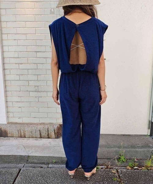 esutoreja（エストレジャ）の「パイルジャンプスーツ（つなぎ/オールインワン・レディース・チャコール/ネイビー/カーキ・FREE）」の19枚目の写真