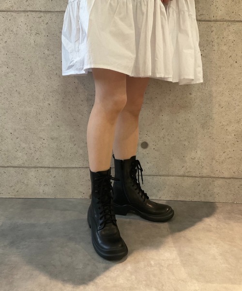 国内発★JEFFREY CAMPBELL//コラージュ風レースアップブーツ JEFFREY CAMPBELL】コラージュ風レースアップブーツ-35(22.5