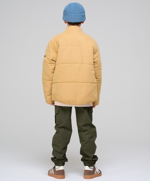 KRIFF MAYER Kid's Collection（クリフメイヤーキッズコレクション）の「起毛タフタスタンドジャケット（その他アウター・キッズ・ブラック/ベージュ/マスタード/セージグリーン・150/140/130/120/170/160）」の10枚目の写真