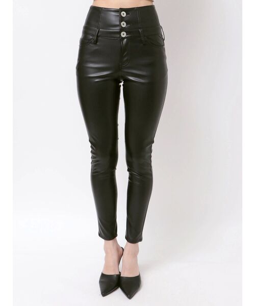 GYDA(ジェイダ)の「ハイウエストBACKクロスフェイクレザーパンツ(その他パンツ・レディース・ブラック・MEDIUM/SMALL/X-SMALL)」の11枚目の写真