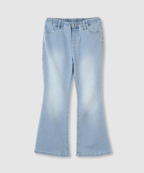 NAVY(ネイビー)の「NAVY のびるモン ストレッチフレアギャザーパンツ(デニムパンツ・キッズ・ブラック系その他/ブラック/ライトブルー/ブルー・150/140/130/120/160)」の3枚目の写真