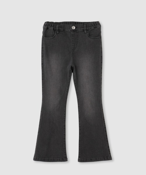 NAVY(ネイビー)の「NAVY のびるモン ストレッチフレアギャザーパンツ(デニムパンツ・キッズ・ブラック系その他/ブラック/ライトブルー/ブルー・150/140/130/120/160)」の9枚目の写真