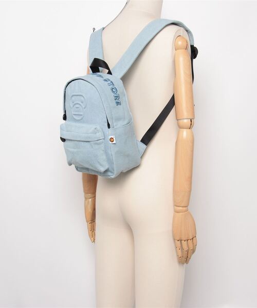 BABY MILO STORE デニム風 リュック A BATHING APE】BABY MILO DENIM MINI BAGPACK (A BATHING APE