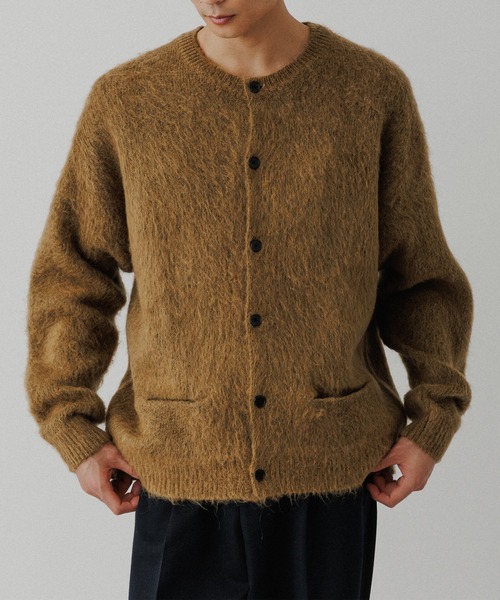 アダムエロペ モヘア混 カーディガン L ブラック 試着のみ美品 ADAM ET ROPÉ FEMME(アダム エ ロペ ファム) / モヘアミックス