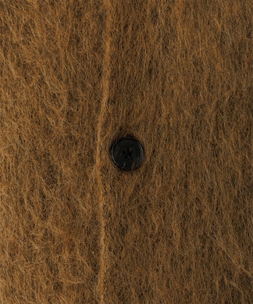 ADAM ET ROPE'（アダムエロペ）の「モヘアミックス オーバーサイズ クルーネックカーディガン（カーディガン/ボレロ・メンズ・レッド/キャメル/ブラック/カーキ・L/M）」の19枚目の写真