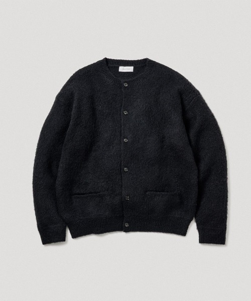 モヘアミックス オーバーサイズ クルーネックカーディガン
