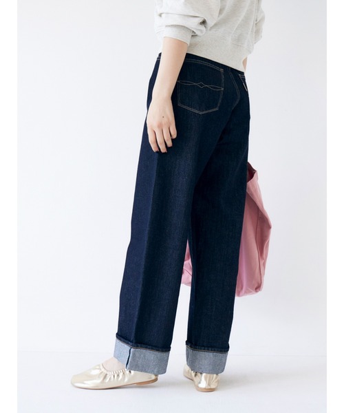 セール】【WEB限定】ロールアップカーブデニム(デニムパンツ セール】【WEB限定】ロールアップカーブデニム(デニムパンツ