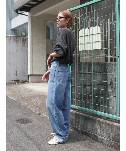 Ungrid（アングリッド）の「【WEB限定】ロールアップカーブデニム