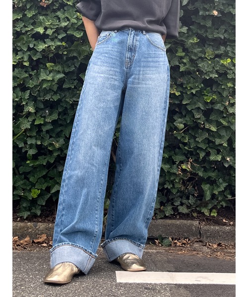 セール】【WEB限定】ロールアップカーブデニム（デニムパンツ