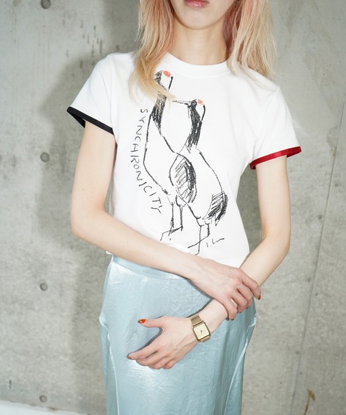 tシャツ LEE IZUMIDA × CROPPED T-SHIRT / リーイズミダクロップドTシャツ レディース LEE IZUMIDA × CROPPED T-SHIRT / リーイズミダクロップドT