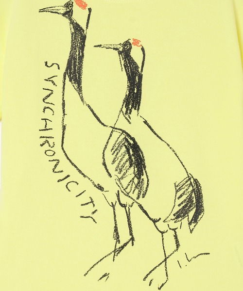 THINGS THAT MATTER(シングス ザット マター)の「LEE IZUMIDA × CROPPED T-SHIRT / リーイズミダクロップドTシャツ(Tシャツ/カットソー・レディース・イエロー/ピンク/サックスブルー/ホワイト・FREE)」の9枚目の写真