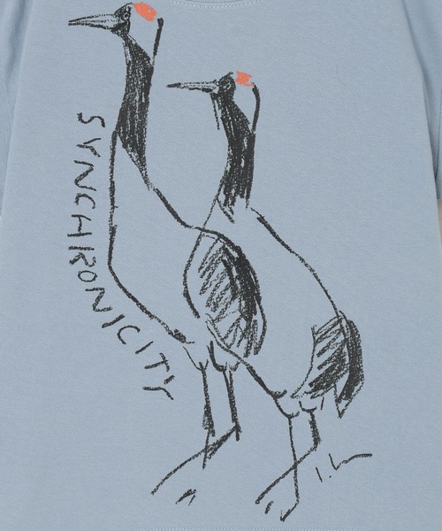 THINGS THAT MATTER(シングス ザット マター)の「LEE IZUMIDA × CROPPED T-SHIRT / リーイズミダクロップドTシャツ(Tシャツ/カットソー・レディース・イエロー/ピンク/サックスブルー/ホワイト・FREE)」の8枚目の写真