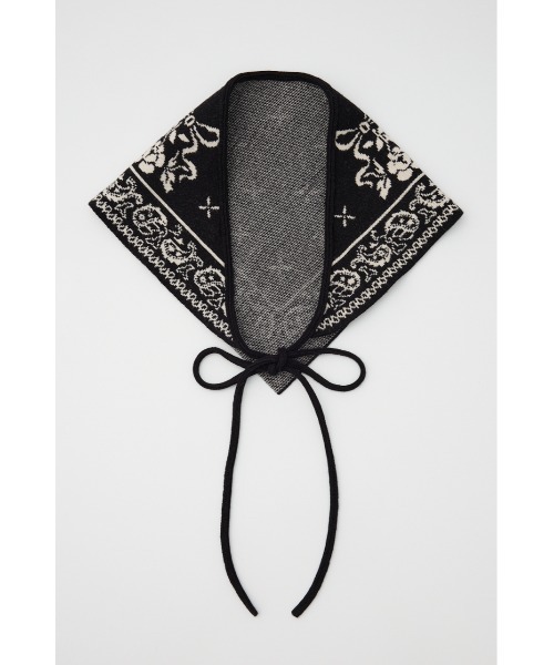 SLY(スライ)の「JQ KNIT BANDANA ジャガード ニット バンダナ 秋服(バンダナ/スカーフ・レディース・ネイビー/アイボリー/ブラック・FREE)」の12枚目の写真