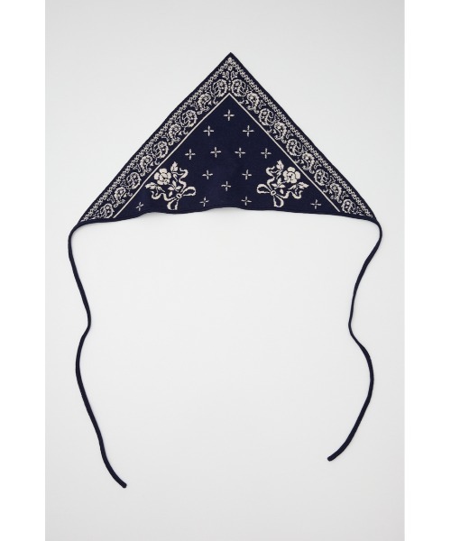 SLY(スライ)の「JQ KNIT BANDANA ジャガード ニット バンダナ 秋服(バンダナ/スカーフ・レディース・ネイビー/アイボリー/ブラック・FREE)」の18枚目の写真