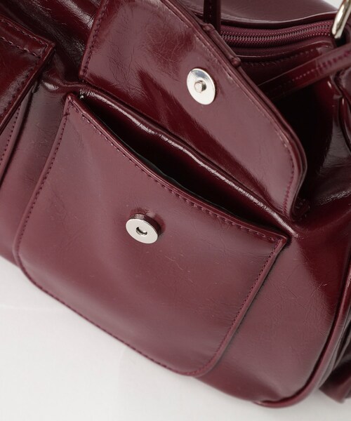 ESPERANZA(エスペランサ)の「ポケットリボン2WAYバッグ(ショルダーバッグ・レディース・シルバー/ブラック/レッド系1・FREE)」の16枚目の写真