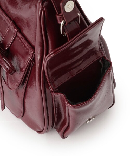 ESPERANZA(エスペランサ)の「ポケットリボン2WAYバッグ(ショルダーバッグ・レディース・シルバー/ブラック/レッド系1・FREE)」の17枚目の写真