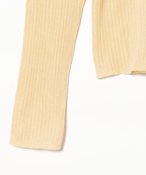 Ray BEAMS（レイビームス）の「RBS / RIBポロ ベストセット [手洗い可]（ニット/セーター・レディース・クリーム/ダークブラウン・ONE SIZE）」の10枚目の写真