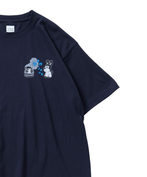 bonjour records(ボンジュールレコーズ)の「【chocomoo×bonjour records DOG君】 Tee(Tシャツ/カットソー・レディース・ホワイト/ブラック・M/L/XL)」の6枚目の写真