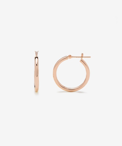 ESTELLE(エステール)の「K10 ピンクゴールド フープ ピアス ESTELLE/エステール(ピアス(両耳用)・レディース・ピンクゴールド・-)」の1枚目の写真