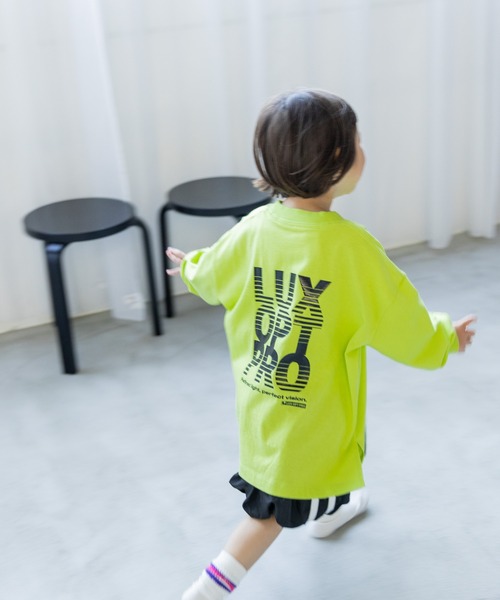 LOWRYS FARM（ローリーズファーム）の「アソートプリントロンＴ　 581751（Tシャツ/カットソー・キッズ・オフホワイト/ブラック/グレー/イエロー/ピンク・110cm/120cm/130cm/140cm/150cm）」の4枚目の写真