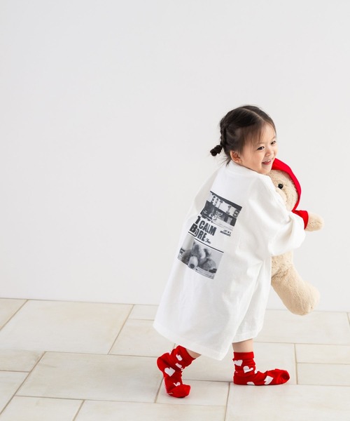 LOWRYS FARM（ローリーズファーム）の「アソートプリントロンＴ　 581751（Tシャツ/カットソー・キッズ・オフホワイト/ブラック/グレー/イエロー/ピンク・110cm/120cm/130cm/140cm/150cm）」の7枚目の写真