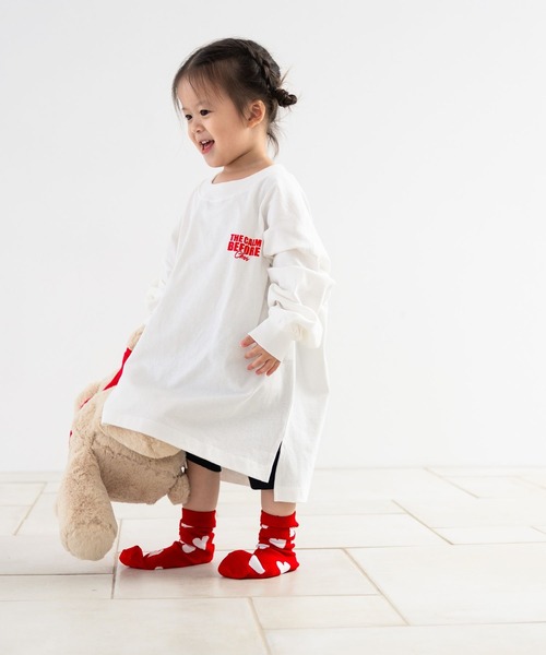 LOWRYS FARM（ローリーズファーム）の「アソートプリントロンＴ　 581751（Tシャツ/カットソー・キッズ・オフホワイト/ブラック/グレー/イエロー/ピンク・110cm/120cm/130cm/140cm/150cm）」の8枚目の写真