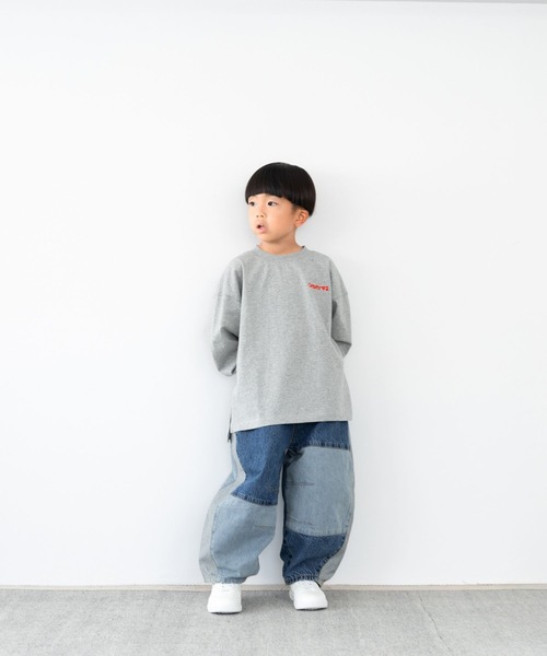 LOWRYS FARM（ローリーズファーム）の「アソートプリントロンＴ　 581751（Tシャツ/カットソー・キッズ・オフホワイト/ブラック/グレー/イエロー/ピンク・110cm/120cm/130cm/140cm/150cm）」の14枚目の写真