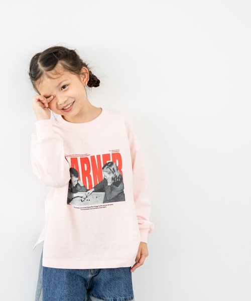 LOWRYS FARM（ローリーズファーム）の「アソートプリントロンＴ　 581751（Tシャツ/カットソー・キッズ・オフホワイト/ブラック/グレー/イエロー/ピンク・110cm/120cm/130cm/140cm/150cm）」の17枚目の写真