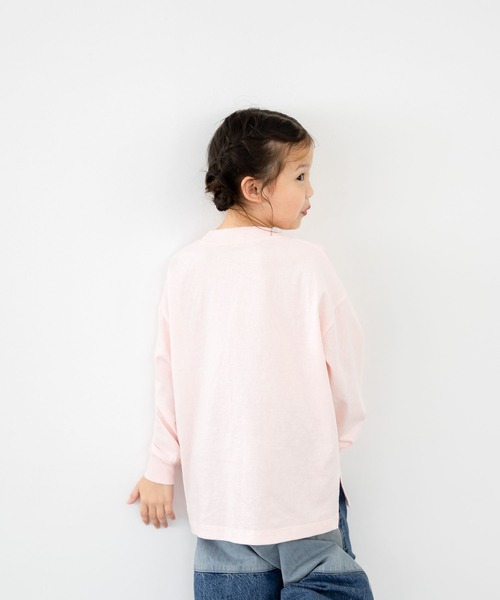 LOWRYS FARM（ローリーズファーム）の「アソートプリントロンＴ　 581751（Tシャツ/カットソー・キッズ・オフホワイト/ブラック/グレー/イエロー/ピンク・110cm/120cm/130cm/140cm/150cm）」の18枚目の写真