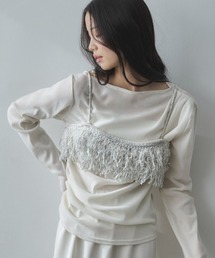 feepur | 【ハンドウォッシャブル】フリンジニットビスチェ(その他トップス)