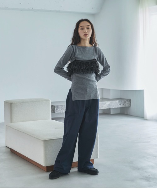 anuke フリンジニットビスチェ　グレー anuke フリンジニットビスチェ グレー ànuke - Fringe Knit
