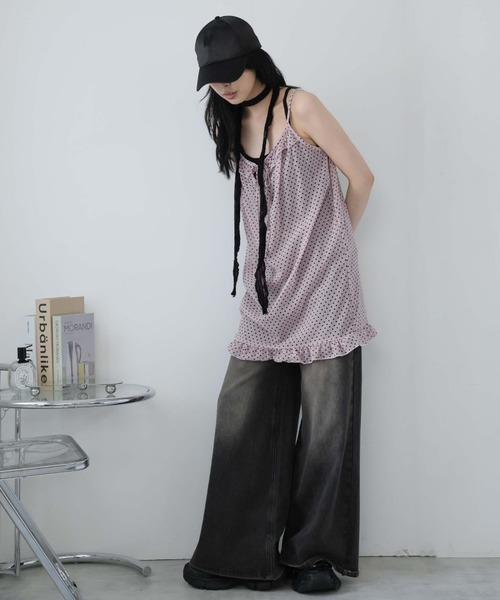 Ulysses（ユリシス）の「シアードットキャミワンピース（ワンピース・レディース・ダークグレー/ピンク/ブラウン・F）」の13枚目の写真