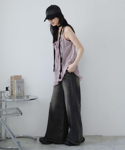 Ulysses（ユリシス）の「シアードットキャミワンピース（ワンピース・レディース・ダークグレー/ピンク/ブラウン・F）」の15枚目の写真