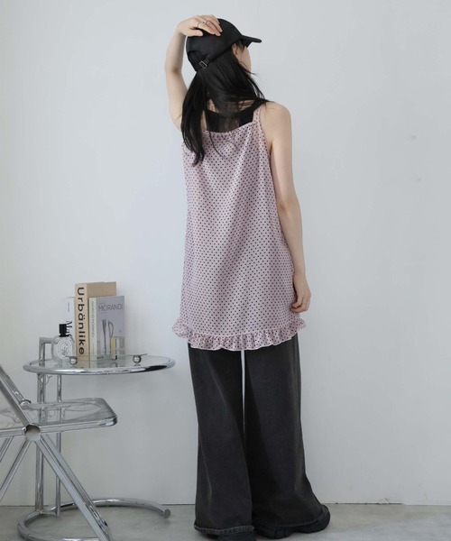 Ulysses（ユリシス）の「シアードットキャミワンピース（ワンピース・レディース・ダークグレー/ピンク/ブラウン・F）」の17枚目の写真