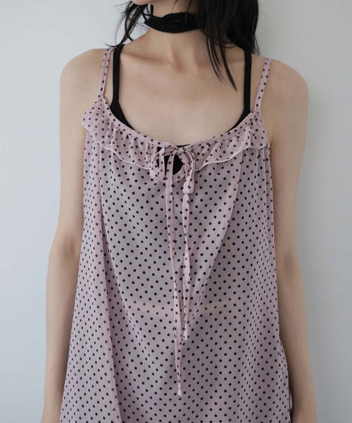 Ulysses（ユリシス）の「シアードットキャミワンピース（ワンピース・レディース・ダークグレー/ピンク/ブラウン・F）」の20枚目の写真