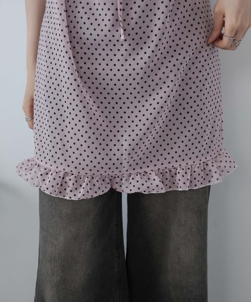 Ulysses（ユリシス）の「シアードットキャミワンピース（ワンピース・レディース・ダークグレー/ピンク/ブラウン・F）」の21枚目の写真