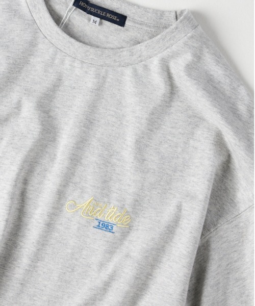 Right-on（ライトオン）の「HONEYSUCKLE ROSE(ハニーサックルローズ)【レディース】【接触冷感】グラフィックショートTシャツ（Tシャツ/カットソー・レディース・オフホワイト/グレー/ダークグレー・M/L）」の9枚目の写真