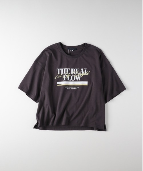Right-on（ライトオン）の「HONEYSUCKLE ROSE(ハニーサックルローズ)【レディース】【接触冷感】グラフィックショートTシャツ（Tシャツ/カットソー・レディース・オフホワイト/グレー/ダークグレー・M/L）」の13枚目の写真