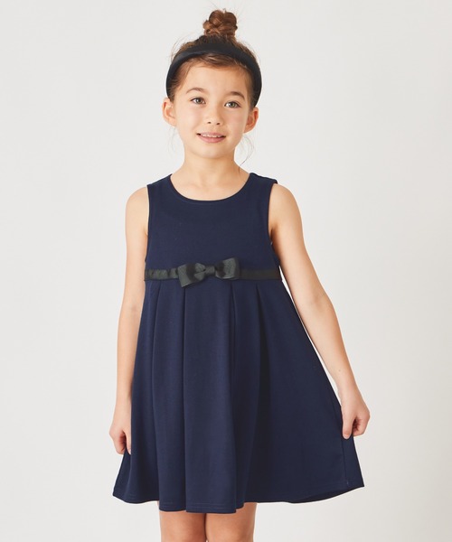 ever closet（エバークローゼット）の「フォーマル ノースリーブワンピース（ワンピース・キッズ・ブラック/ライトグレー/ベージュ/ネイビー・90cm/100cm/110cm/120cm/130cm）」の4枚目の写真