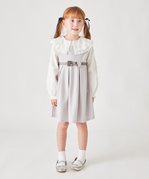 ever closet（エバークローゼット）の「フォーマル ノースリーブワンピース（ワンピース・キッズ・ブラック/ライトグレー/ベージュ/ネイビー・90cm/100cm/110cm/120cm/130cm）」の7枚目の写真