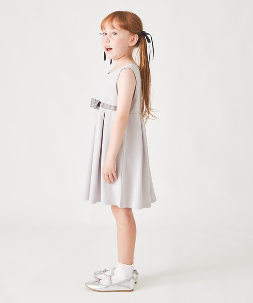 ever closet（エバークローゼット）の「フォーマル ノースリーブワンピース（ワンピース・キッズ・ブラック/ライトグレー/ベージュ/ネイビー・90cm/100cm/110cm/120cm/130cm）」の8枚目の写真