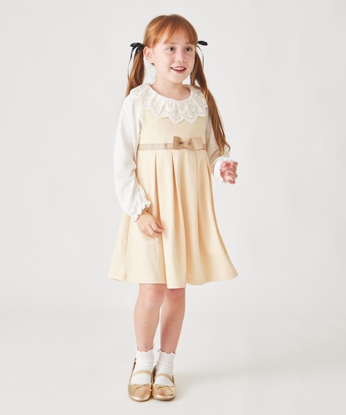 ever closet（エバークローゼット）の「フォーマル ノースリーブワンピース（ワンピース・キッズ・ブラック/ライトグレー/ベージュ/ネイビー・90cm/100cm/110cm/120cm/130cm）」の9枚目の写真