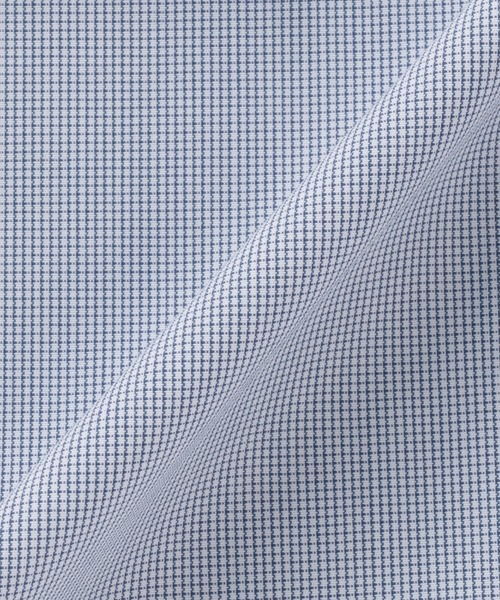TOKYO SHIRTS(トウキョウシャツ)の「【透け防止】 形態安定ノーアイロン スキッパー 7分袖ビジネスワイシャツ(ビジネスシャツ・レディース・ブルー・S/M/L/LL/XL)」の5枚目の写真