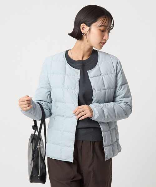 TAION(タイオン)の「【別注】<TAION>ボタン ショート ダウン(ダウンジャケット/コート・レディース・モカ/ライトブルー/ブラック・FREE)」の12枚目の写真