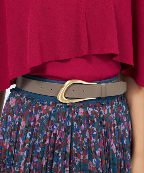 EPOCA（エポカ）の「オイスターバックルベルト（ベルト・レディース・ベージュ/ブラック・FREE）」の4枚目の写真