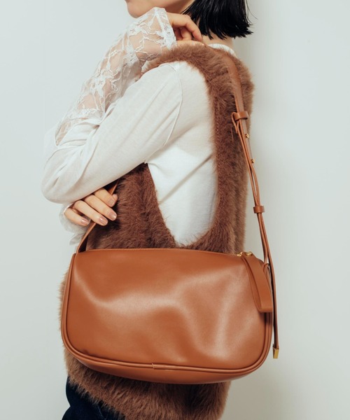 Shelly island（シェリーアイランド）の「ワンハンドルショルダーバッグ（ショルダーバッグ・レディース・ブラック/ホワイト/ブラウン・FREE）」の12枚目の写真