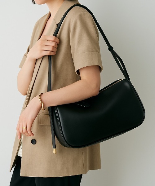 Shelly island（シェリーアイランド）の「ワンハンドルショルダーバッグ（ショルダーバッグ・レディース・ブラック/ホワイト/ブラウン・FREE）」の6枚目の写真